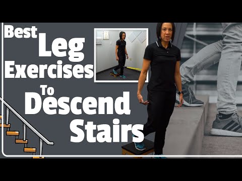 Видео: Упражнения для ног при спуске по лестнице