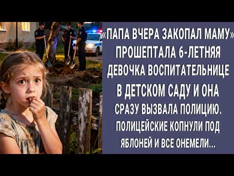 Видео: "Папа зарыл маму в огороде" прошептала малышка в садике. Полиция копнула под яблоней, и все онемели