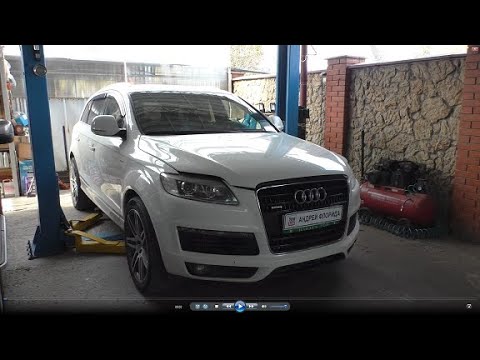 Видео: Замена сайлентблоков передних верхних рычагов на АУДИ Q7 2008 AUDI Q7 3,0 дизель 1часть