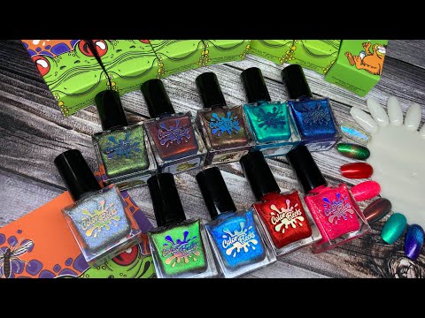 Видео: Новинки от #colorflecks  коллекция по Лягушкам #обычныйлак #лакдляногтей #уходзаруками #ногти 