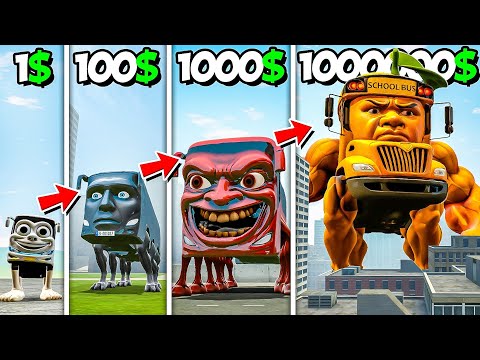 Видео: ПРОКАЧАЛ АВТОБУСЫ БРЕЙНРОТЫ ОТ 1$ ДО 1.000.000$ В ГАРРИС МОД! ЭВОЛЮЦИЯ ITALIAN BRAINROT Garry`s Mod