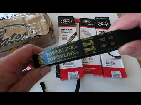 Видео: Как отличить оригинал Gates Powerlink для тюнинга вариатора моторов 157qmj,161qmk,163qmk от подделки
