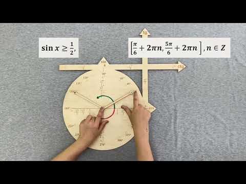 Видео: Тригонометриялық бірлік шеңбер моделі