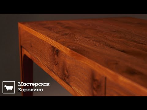 Видео: Письменный стол из карагача! DIY из дерева.