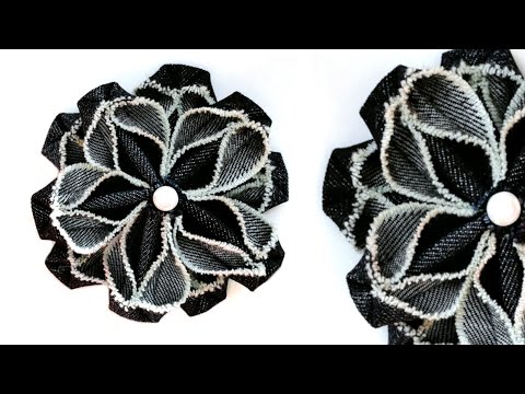 Видео: Цветок из ткани. Мастер класс | Flower made of fabric. DIY
