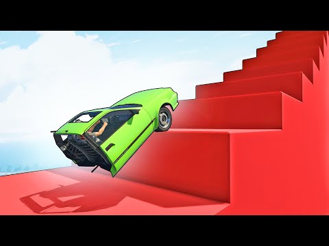 Видео: ПОЛОВИНА МАШИНЫ vs ЛЕСТНИЦА В GTA ONLINE!!!