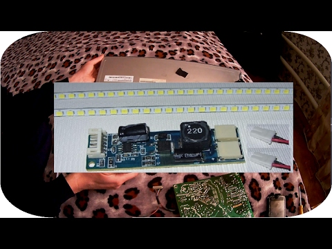 Видео: Замена ламп подсветки монитора Asus vw222s на LED