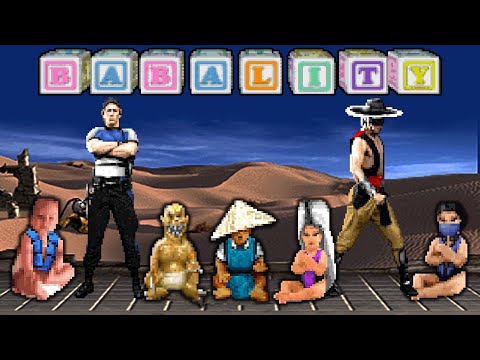 Видео: Mortal Kombat Trilogy [PS1] — Все Babality