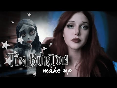 Видео: МАКИЯЖ В СТИЛЕ ТИМА БЕРТОНА. скоро хеллоуин