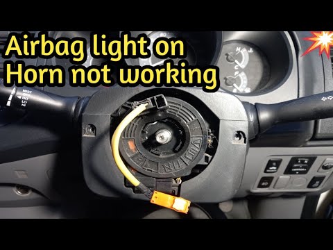 Видео: Как заменить часовую пружину, если не работает индикатор подушки безопасности и звуковой сигнал