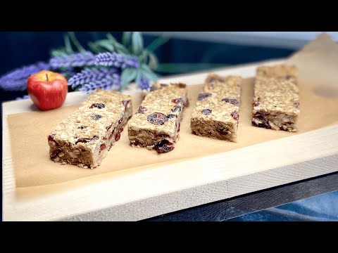 Видео: Я похудела на этих батончиках! Полезные батончики с яблоком! Без сахара!!!