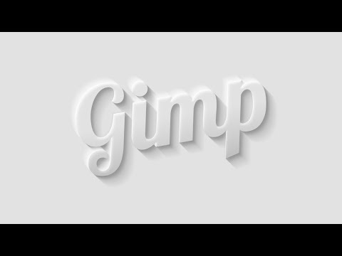 Видео: Создание 3D-текста в GIMP с правильными тенями и бликами