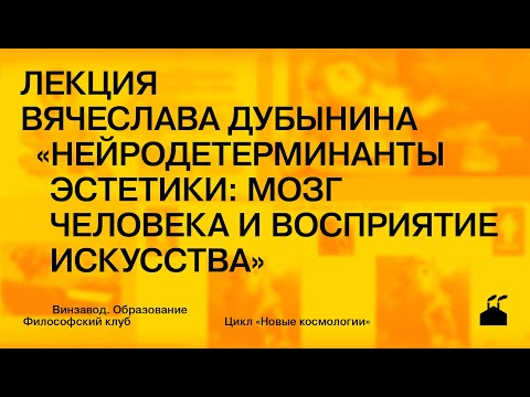 Видео: Лекция Вячеслава Дубынина «Нейродетерминанты эстетики: мозг человека и восприятие искусства»