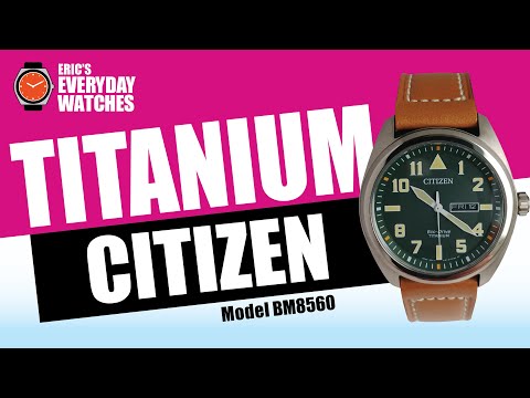 Видео: Часы Citizen Titanium BM8560 — обзор