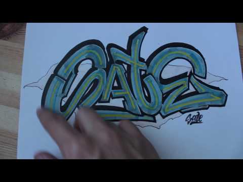 Видео: Стильное граффити за 5 минут. Как флексить с простым шрифтом?