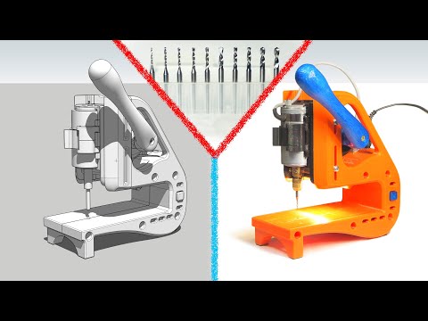 Видео: Сверлильный станок на 3D принтере для печатных плат и не только