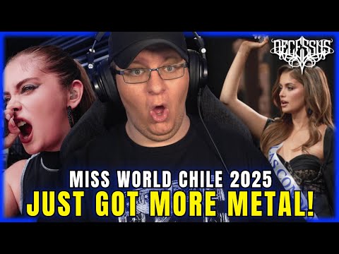 Видео: Эта модель только что исполнила дэт-метал-песню на конкурсе «Мисс Мира Чили 2025»!