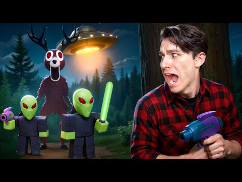 Видео: ОЛЕНЬ ЛЮДОЕД СЪЕЛ ПРИШЕЛЬЦА НА ОБЕД!😱 ВЫЖИВАЮ В ЛЕСУ 99 НОЧЕЙ С ПРИШЕЛЬЦАМИ РОБЛОКС!👽