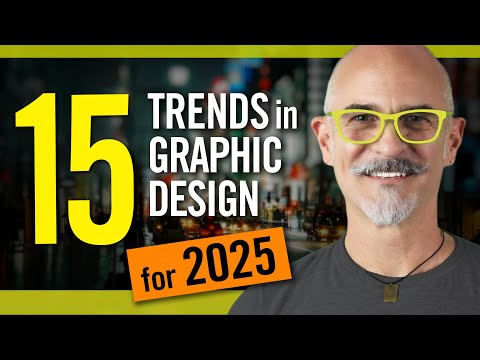 Видео: 15 трендов графического дизайна 2025 года