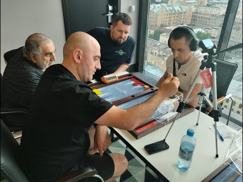 Видео: Генри Гаспарян - Константин Иноземцев (длинные нарды Санкт-Петербург Open)