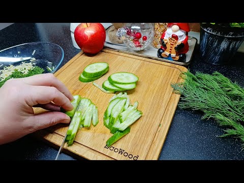 Видео: Салат ЗЕЛЕНОЕ ЧУДО | Веганский салат | Салат Без Майонеза 