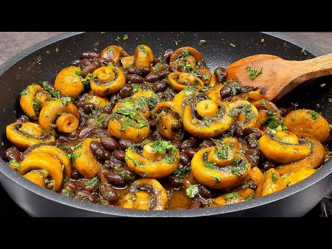 Видео: Грибы и фасоль — мой любимый заменитель мяса! Много белка на порцию! Веган 🌱