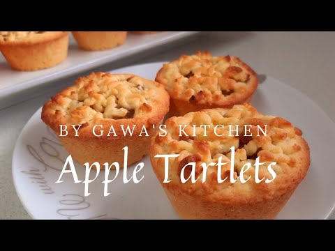 Видео: Яблочные тарталетки/Легкий яблочный крамбл/Яблочный 🍎 крамбл от gawa's kitchen