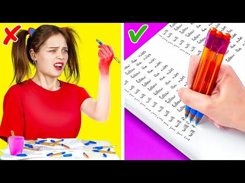 Видео: ЛУЧШИЕ ЛАЙФХАКИ ДЛЯ СТУДЕНТОВ | Гениальные идеи и умные хитрости от серии 123 GO!