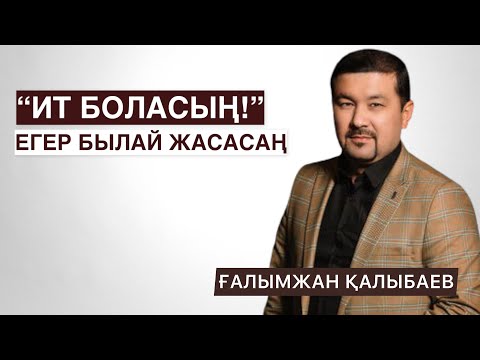 Видео: "ИТ БОЛАСЫҢ!", - МЫНАНЫ ІСТЕСЕҢ | ДАНДАЙСЫҒАН АДАМДАРҒА ҚАТТЫ АЙТТЫ | ҒАЛЫМЖАН ҚҰРМАНБЕК