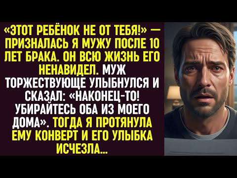 Видео: Я призналась мужу, что ребёнок не от него, он выгнал нас, но конверт в моих руках стёр его улыбку.