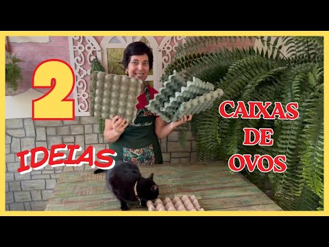 Видео: Сделай сам — 2 идеи из картонных коробок из-под яиц — Цветочный горшок и грибы #переработка