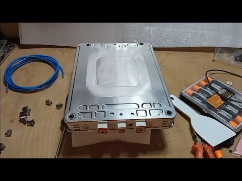Видео: Разбираю модуль(консерву) литий манганат от Nissan leaf для сборки аккумулятора  на электровелосипед