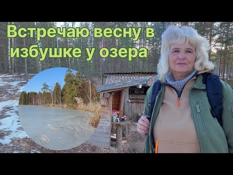 Видео: ВЕСЕННИЙ ПОХОД В ЛЕСНУЮ ИЗБУШКУ У ОЗЕРА. Трудный путь через болота. Ремонт крыши.