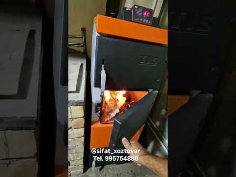 Видео: Кумир котёл, Белорусский Tis plus 15 kw ёкиш жараёни. Zota, fabem, Куппер 995765073. 995754888.