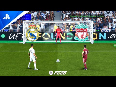 Видео: РЕАЛ МАДРИД — ЛИВЕРПУЛЬ | РОНАЛДУ — МЕССИ | ФИНАЛ ЛЧ | FC 26, ПЕНАЛЬТИ-ПЕНАЛЬТИ — PS5
