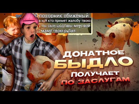 Видео: ДОНАТНОЕ БЫДЛО ПОЛУЧАЕТ ПО ЗАСЛУГАМ в Garry's Mod DarkRP