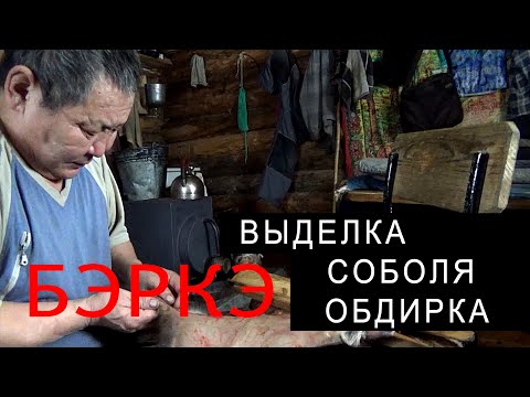 Видео: (Полная версия). БЭРКЭ. ВЫДЕЛКА СОБОЛЯ. ОБДИРКА.