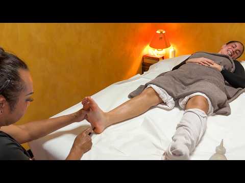 Видео: ASMR: Расслабляющий тайский рефлексотерапевтический массаж стоп