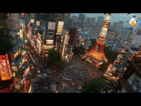 Видео: Токио, Япония🇯🇵 Исследуйте самый современный и населённый город в мире (4K UHD)