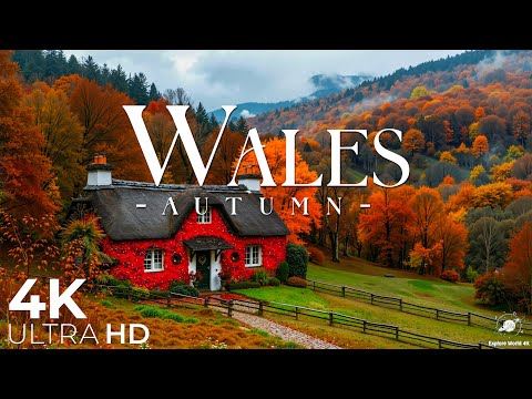 Видео: Осень в Уэльсе 4K 🍁 Золотые долины, древние замки и живописные горные тропы
