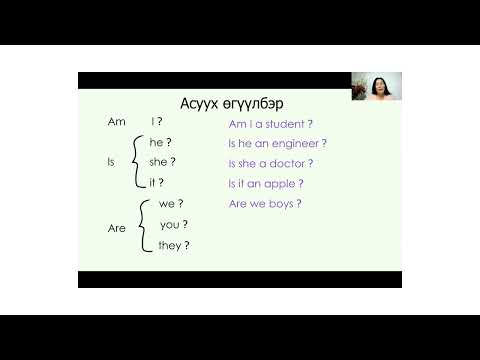 Видео: Англи хэлний хичээл 3 - To be, Ялгац гишүүн, Олон тоо