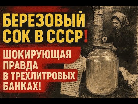 Видео: Березовый сок в СССР: натуральный напиток или хорошо замаскированный обман?