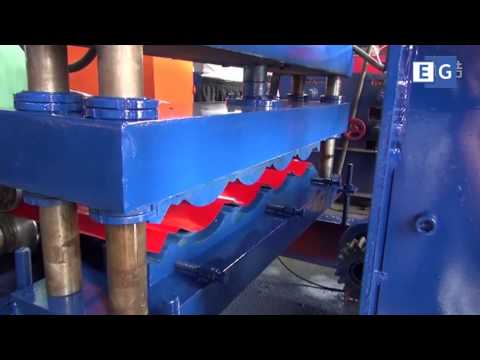 Видео: Станок для производства металлочерепицы