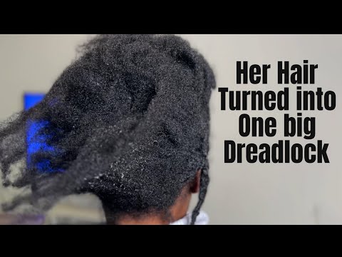 Видео: 4 месяца спутанных натуральных волос | Распутывание пальцами и сохранение длины очень спутанных в...