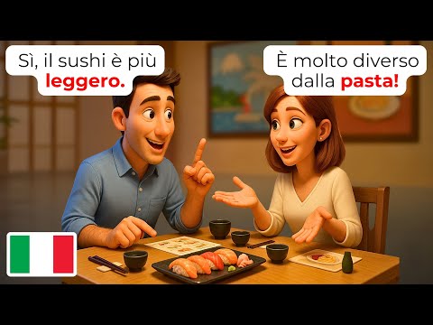 Видео: 🇮🇹 Разговоры в итальянском суши-ресторане - A1-A2 | Учим итальянский для начинающих