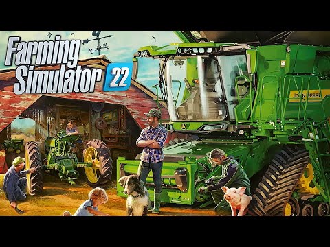 Видео: Моя новая большая ферма John Deere в Farming Simulator 22