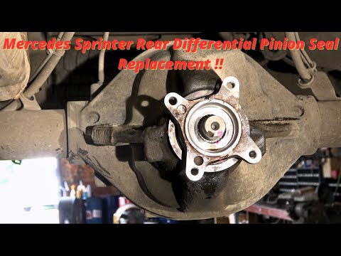 Видео: Mercedes / Dodge Sprinter: пошаговое руководство по замене сальника шестерни заднего дифференциала!