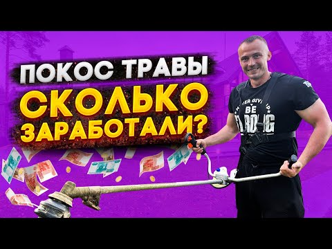 Видео: ПОКОС ТРАВЫ. СКОЛЬКО ЗАРАБОТАЛИ?