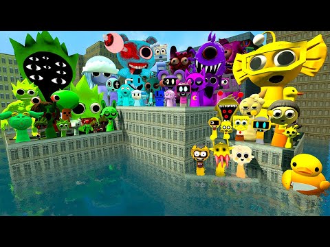 Видео: 🌊 ПОДВОДНЫЙ БОЛЬШОЙ ГОРОД КАКОЙ ЦВЕТ SPRUNKI СИЛЬНЕЕ? СПАРТАНСКИЙ УДАР в Gmod