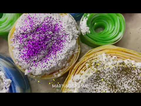 Видео: Crashing soap roses with starch/ ломаю хрустящие розы из мыла с крахмалом/ soap asmr/ мыло асмр